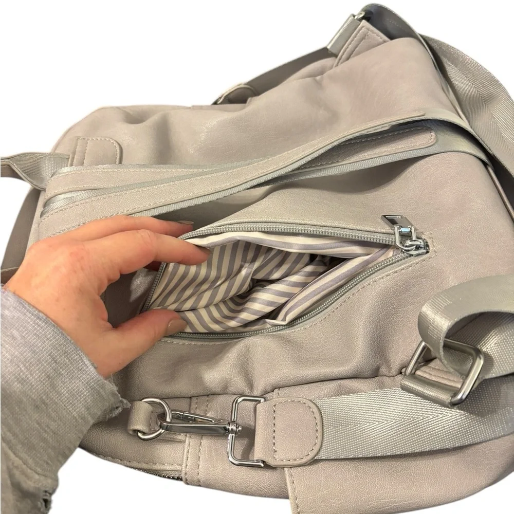 Everyday Convertible Backpack Tote in Light Beige